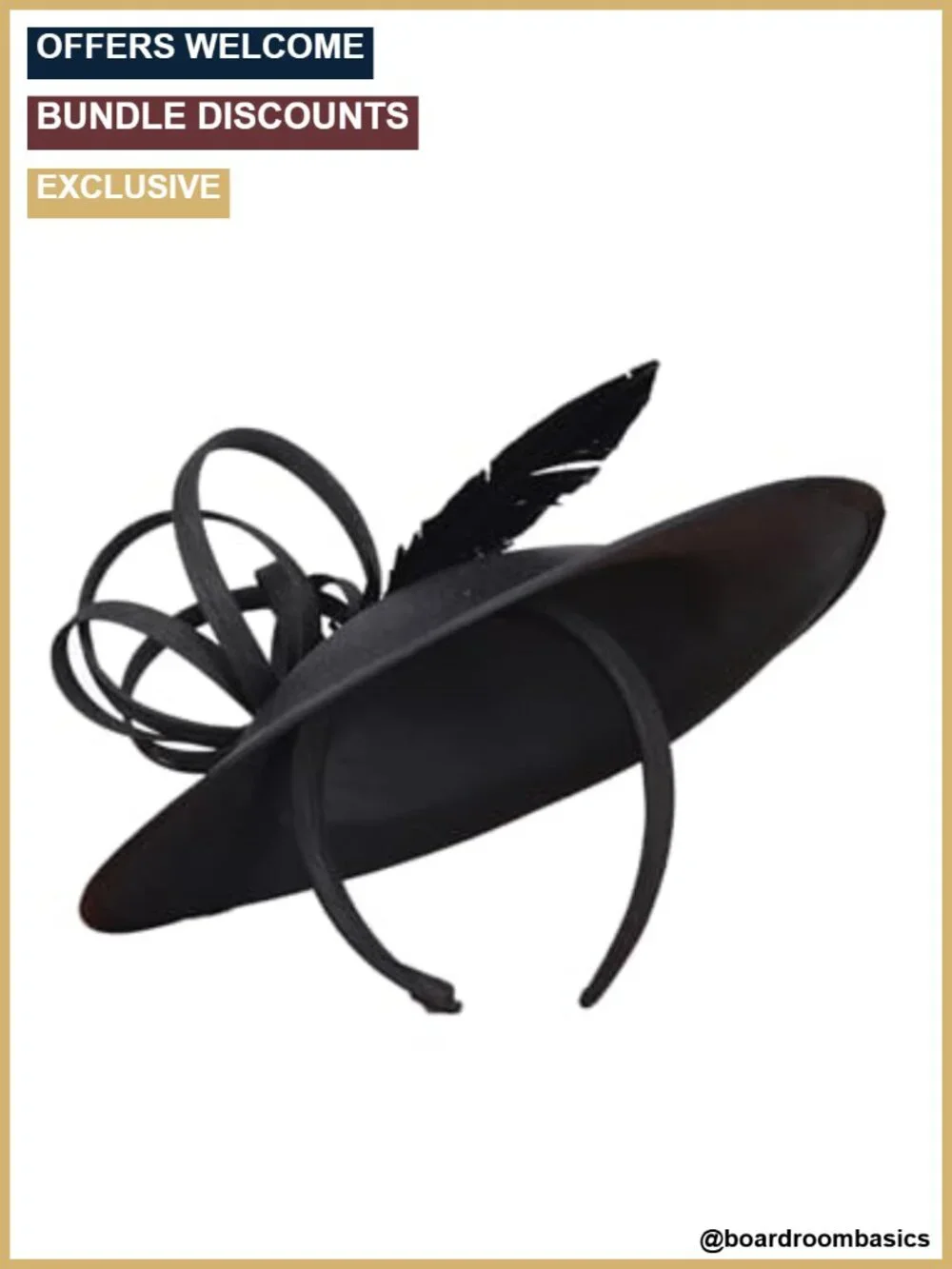 Elegant Wide Brim Derby Hat for Women - Adjustable Church Tea Party Fascinator